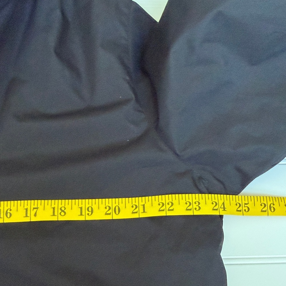Free Country Black Hooded Raincoat with Light Gray Lining - Picture 4 of 4